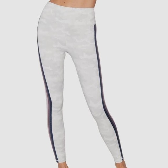 SPIRITUAL GANGSTER White/Gray Camo Glitter Side stripe Legging - Picture 3 of 7